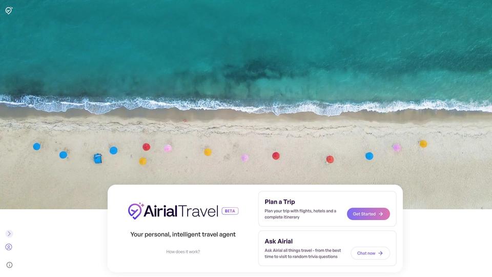 Free Airial Travel AI Tool image