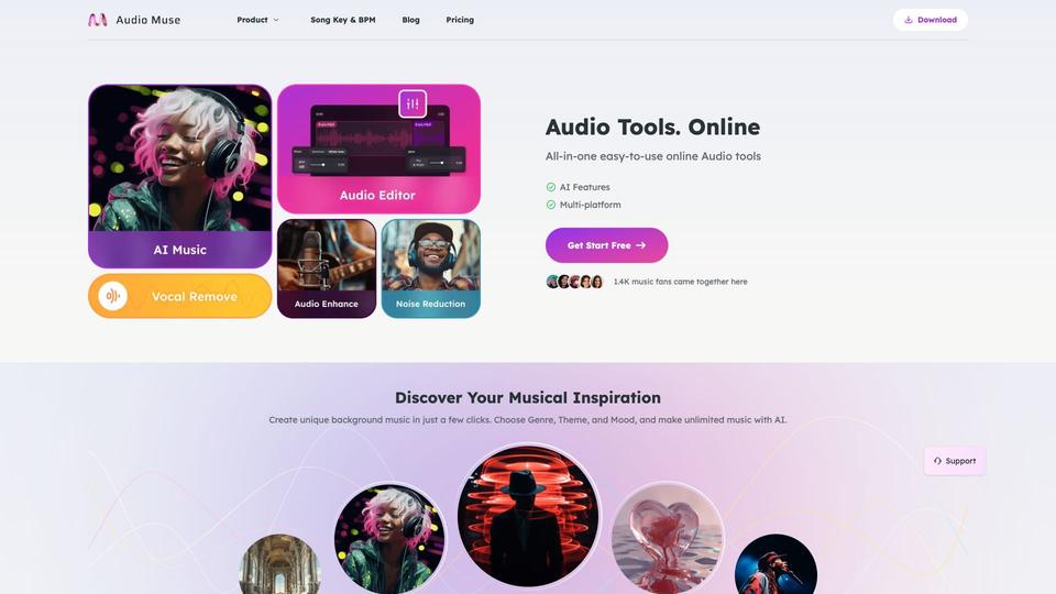 Free Audio Muse AI Tool image