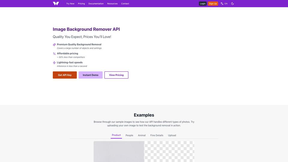 Free Background Removal API AI Tool image