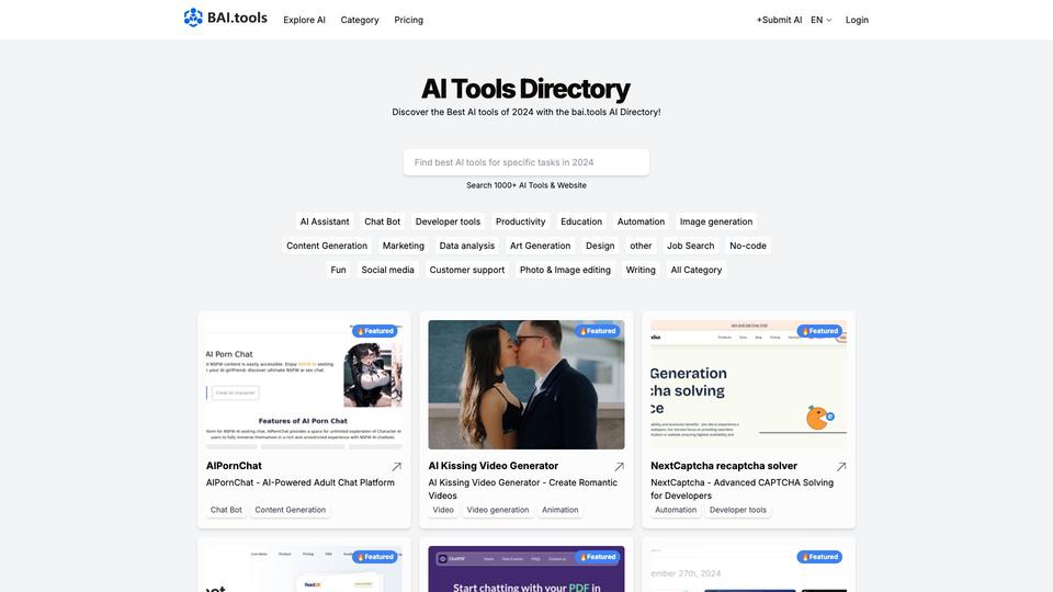 Free Best AI Tools Directory AI Tool image