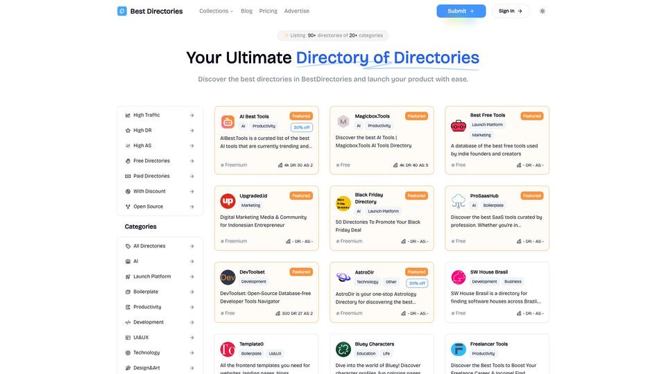 Free Best Directories AI Tool image