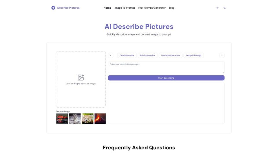 Free Describe Pictures AI Tool image