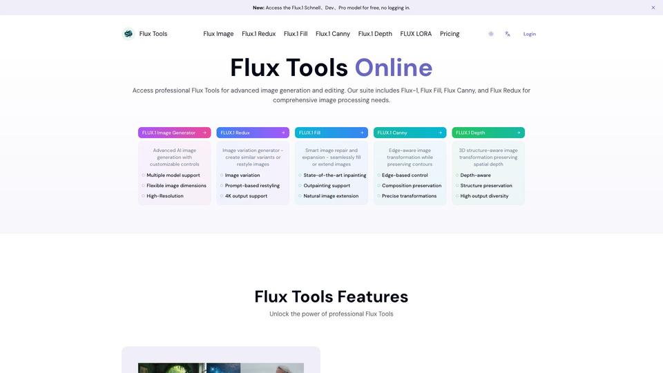 Free Flux Tools AI Tool image