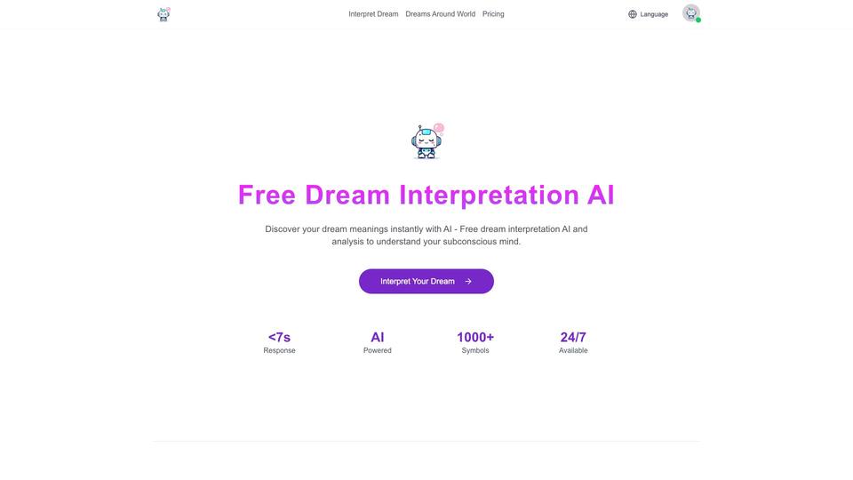 Free Free Dream Interpretation AI AI Tool image