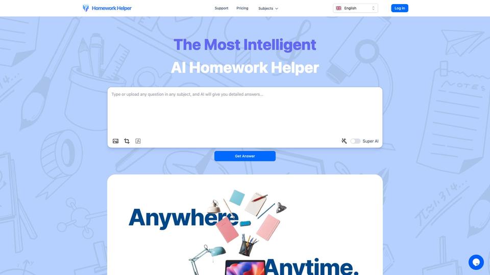 Free Homework Helper AI Tool image