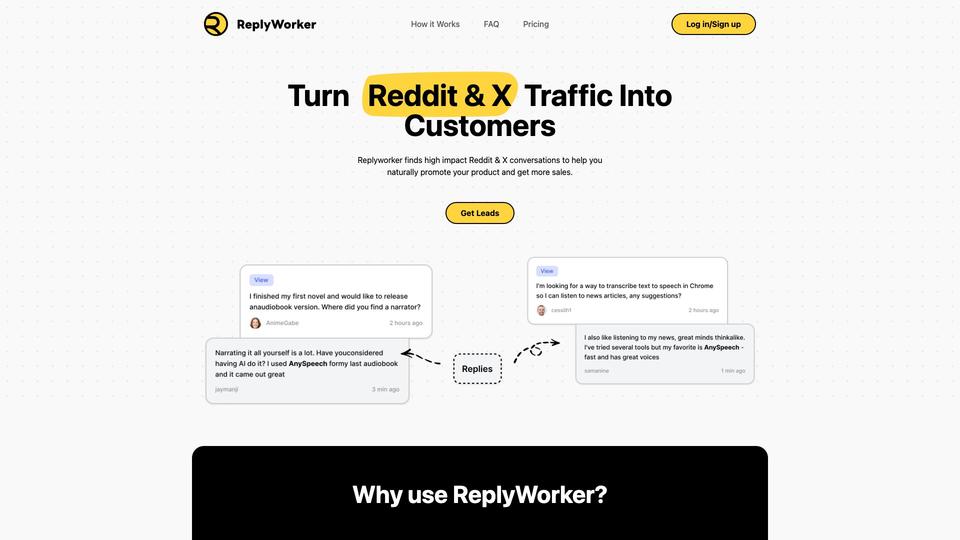 Free ReplyWorker AI Tool image