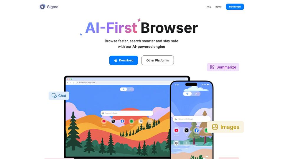 Free Sigma AI Browser AI Tool image