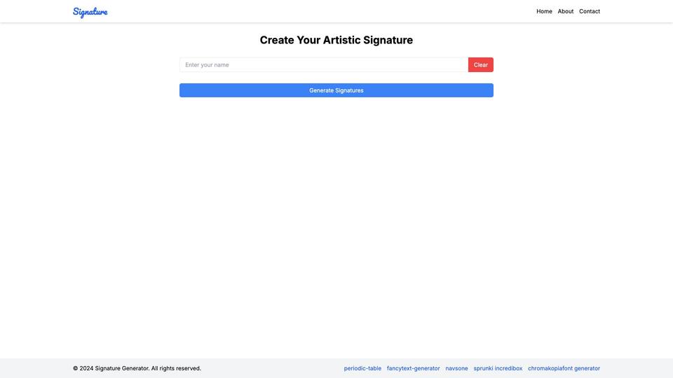 Free Signature Generator AI Tool image