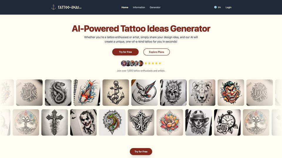 Free Tattoo Ideas AI Tool image