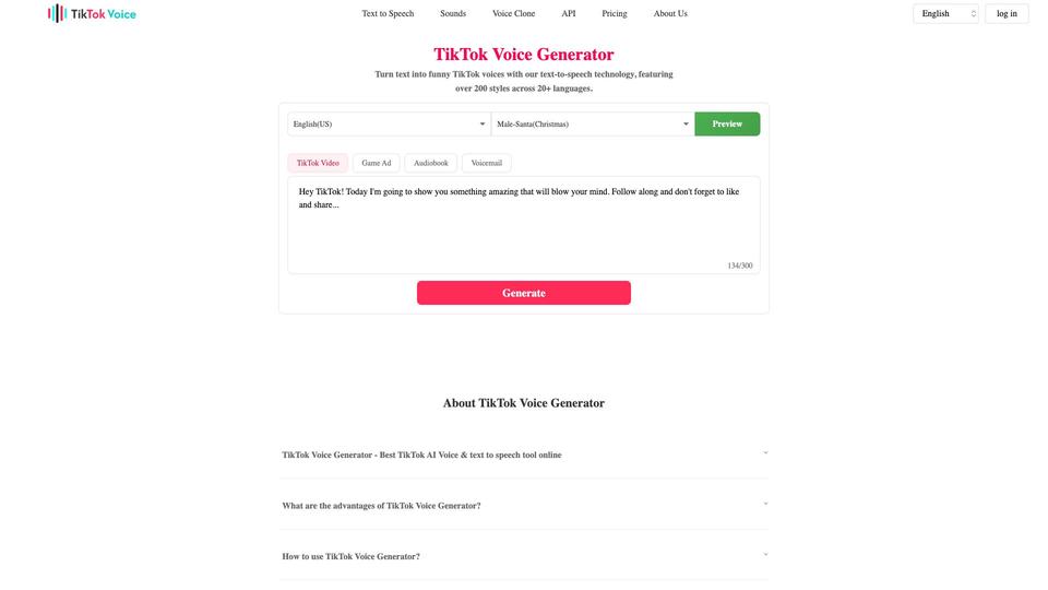 Free TikTok Voice Generator AI Tool image