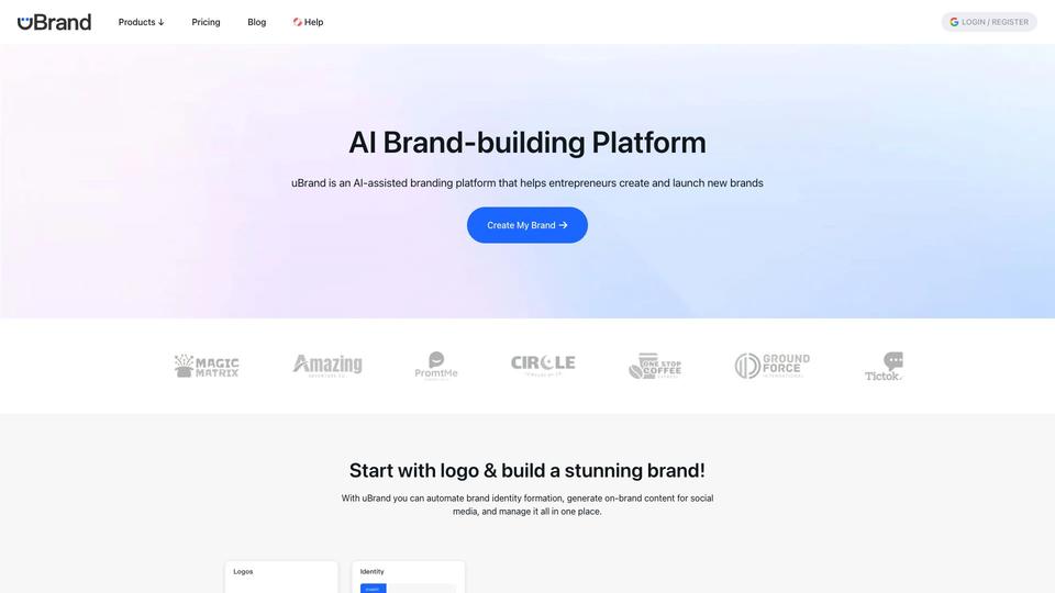 Free uBrand AI Tool image